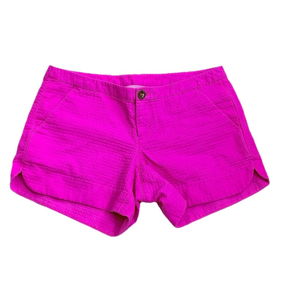 Lilly Pulitzer Adie Hot Pink Shorts Size 00 Beach Fun Vacation Style 20486